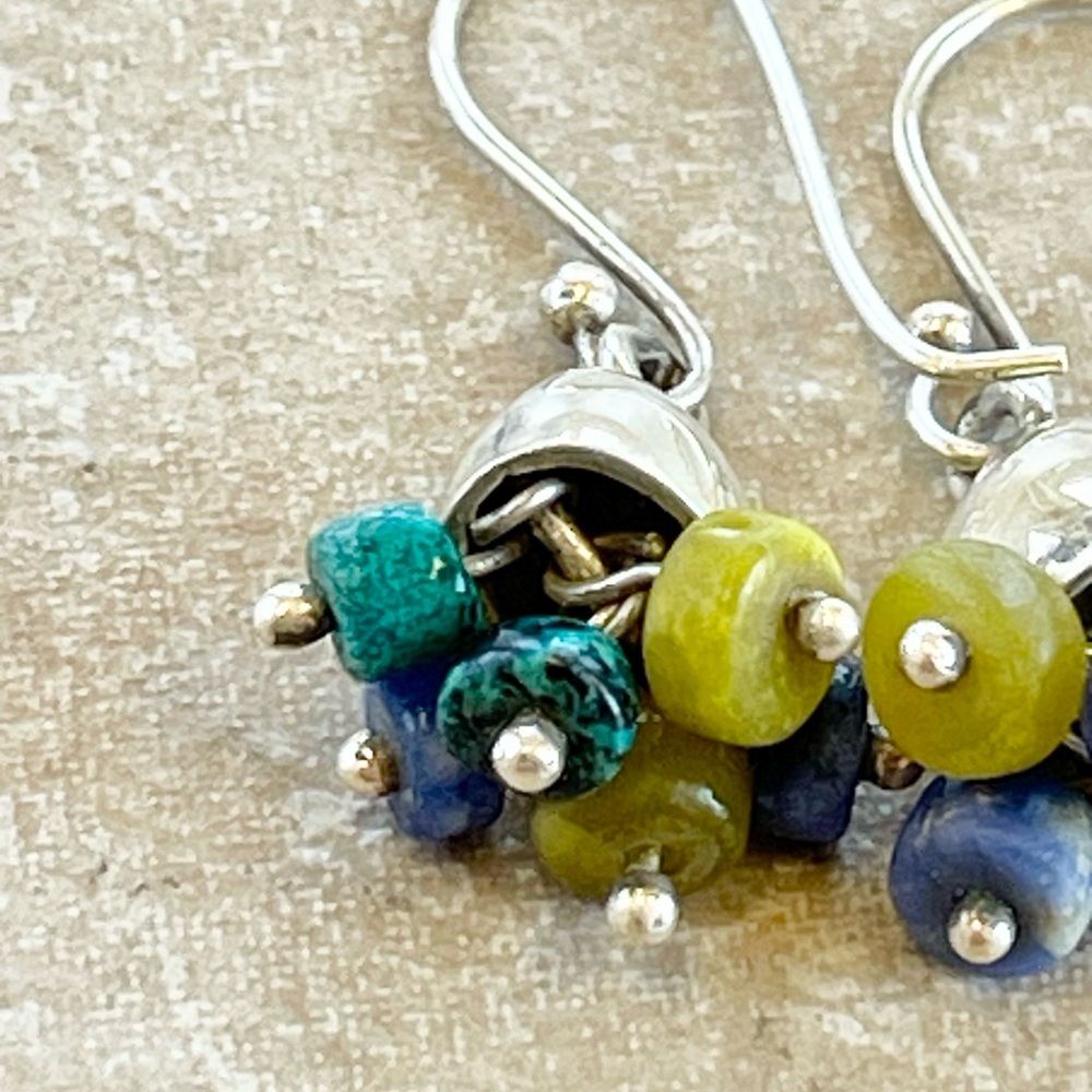 Precious Artisan made Sterling Silver Bell Drop Earrings! - Picture 4 of 7